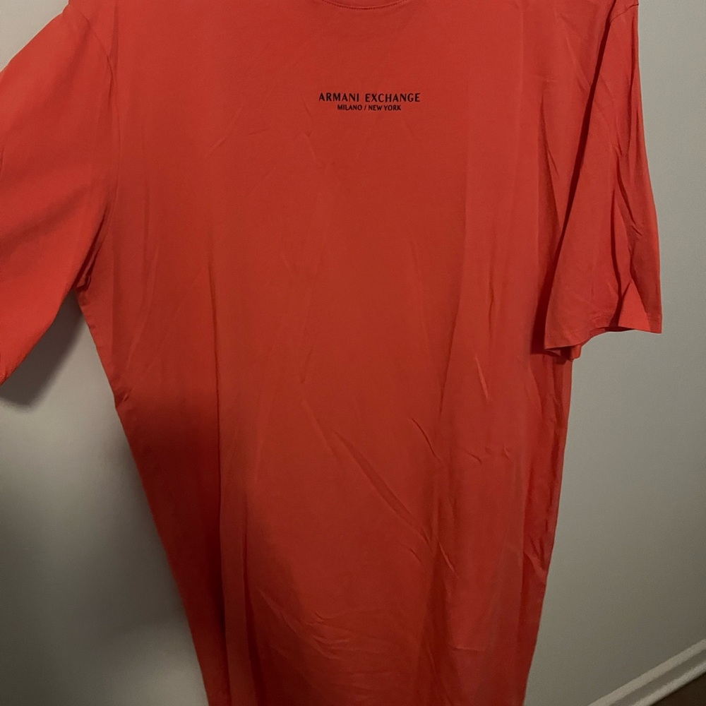 Armani Exchange Men's Bold Red Tee